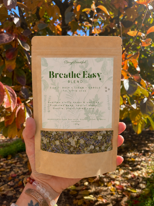 Berry Beautiful Breathe Easy Blend– 3-in1 Bath, Steam & Gargle (225g)