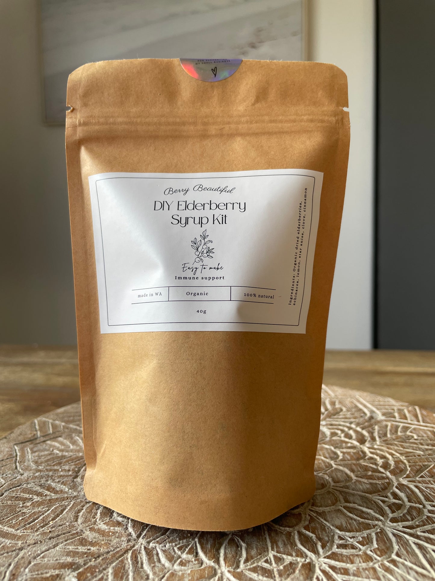 Organic elderberry DIY Kit