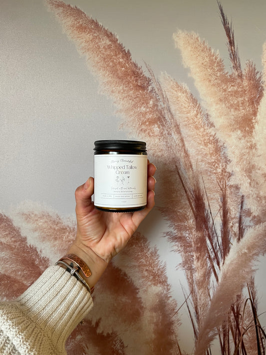 Lavender Whipped Grass-Fed Tallow Cream for Skin – Nourishing Natural Skincare